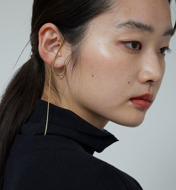  「ロングチェーンイヤカフ」|リング|ゴールド