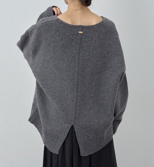  「【冬のお助けニット】メリノウールVニット」|ニット・セーター|