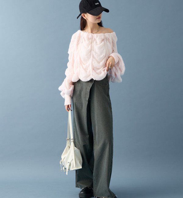  「ウェーブシアーホイップニット」|ニット・セーター|