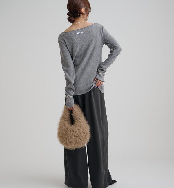  「起毛リブボタンカーディガン」|Tシャツ・カットソー|