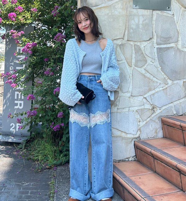  「ポコポコニットカーディガン」|カーディガン|