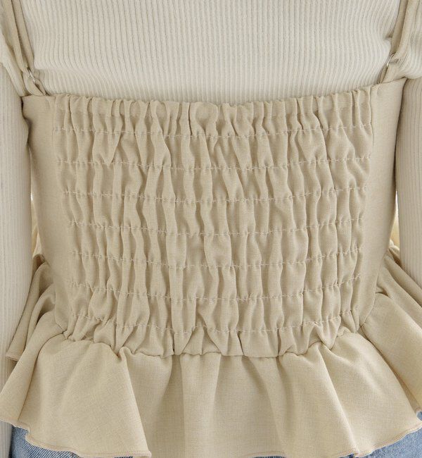  「ウェーブフリルビスチェ」|シャツ・ブラウス|