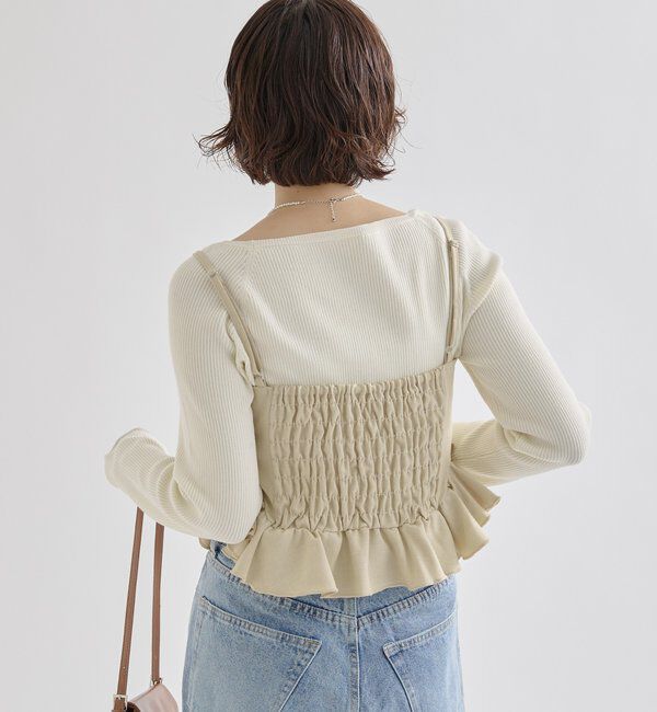  「ウェーブフリルビスチェ」|シャツ・ブラウス|