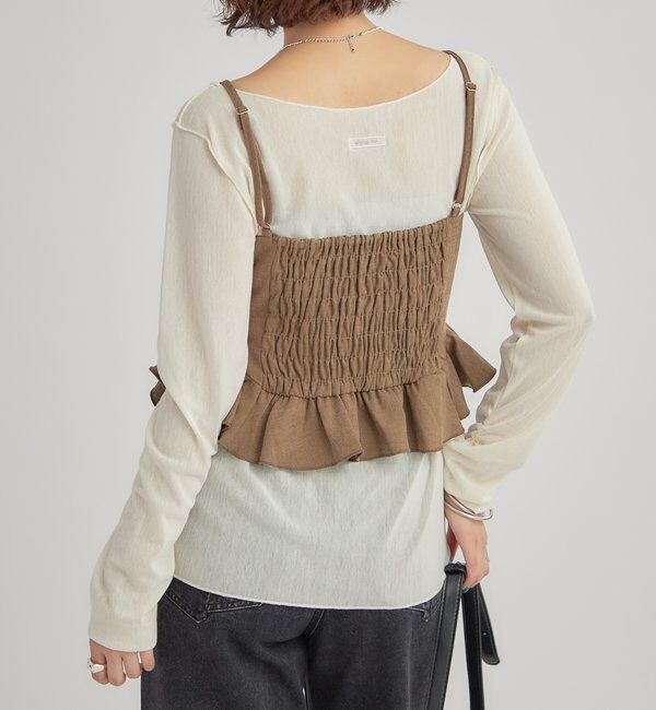  「ウェーブフリルビスチェ」|シャツ・ブラウス|