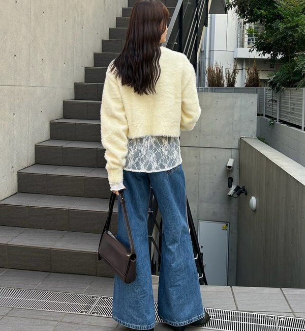  「ミンクライクジャケットカーディガン」|カーディガン|