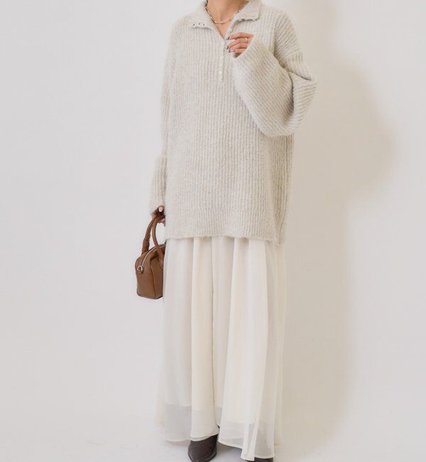  「シアーキャミSETワンピース」|ワンピース|