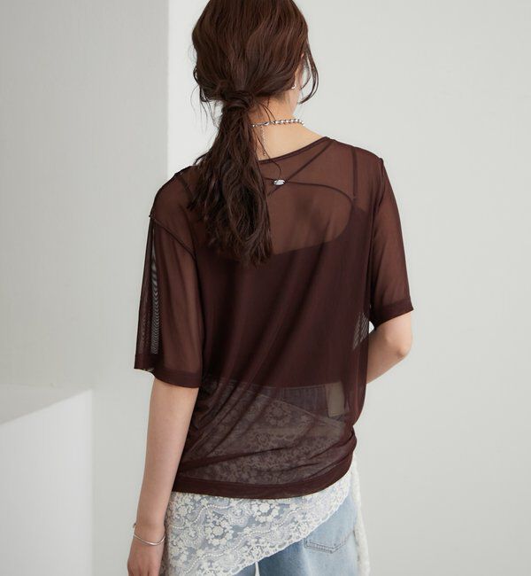  「チュールシアーTシャツ」|Tシャツ・カットソー|