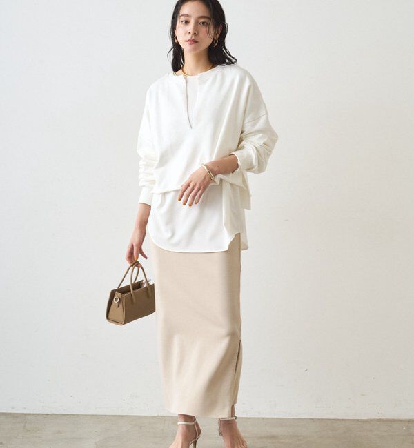  「スキッパーショートスウェット」|Tシャツ・カットソー|