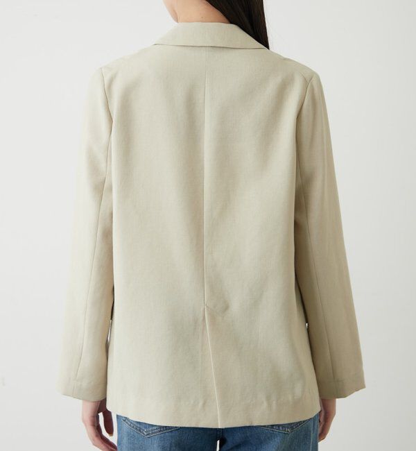  「麻調合繊ジャケット」|テーラードジャケット|