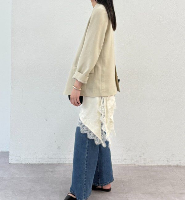  「麻調合繊ジャケット」|テーラードジャケット|