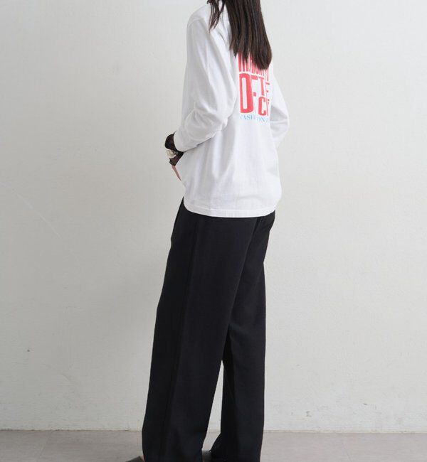  「麻調合繊タックパンツ」|チノ|