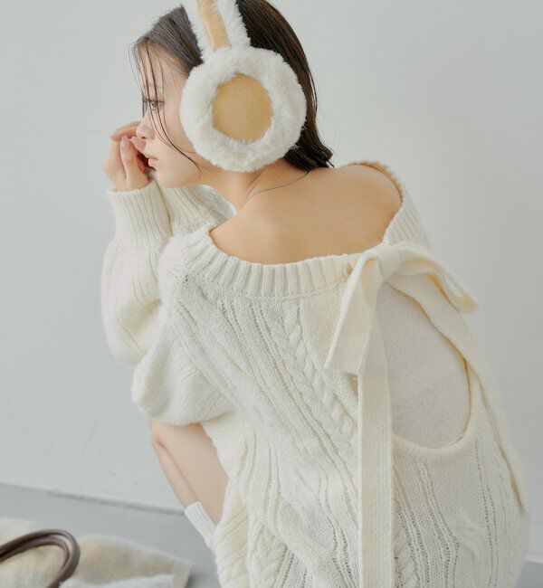  「バックオープンケーブルルーズワンピース」|ワンピース|