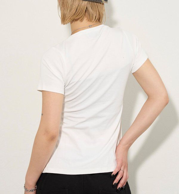  「ギャザースリットTEE」|Tシャツ・カットソー|