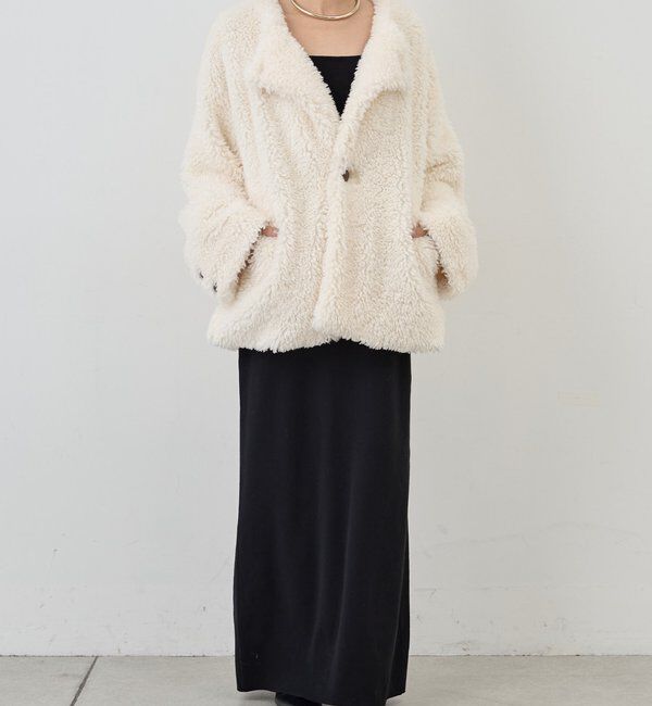  「ノーカラーボアコート」|その他|