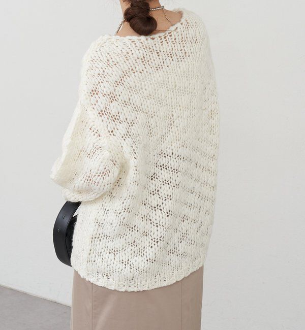  「テクスチャーオーバーニット」|パーカー|