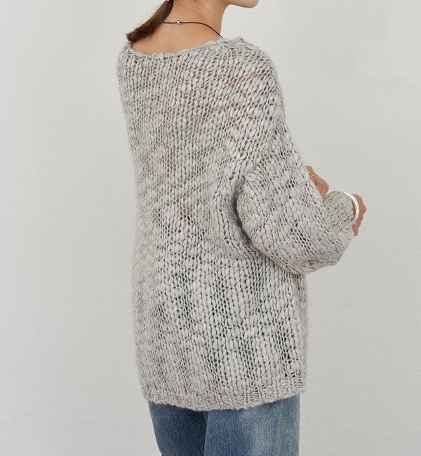  「テクスチャーオーバーニット」|パーカー|