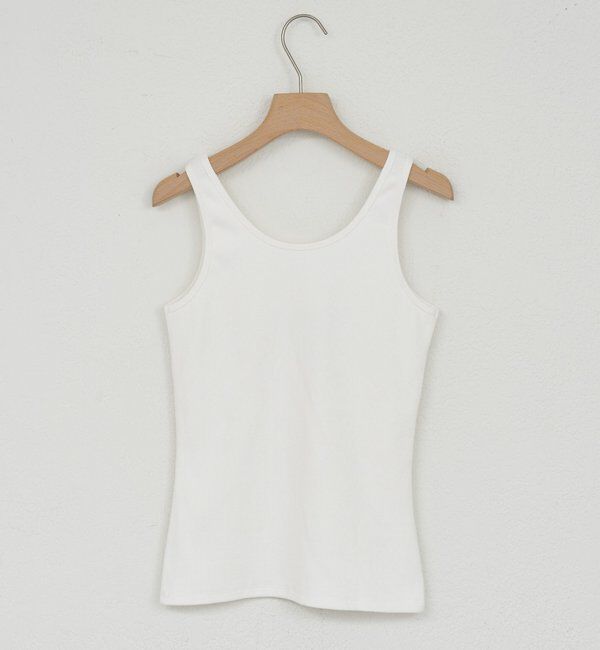 「刺繍リブタンクトップ」|キャミソール|