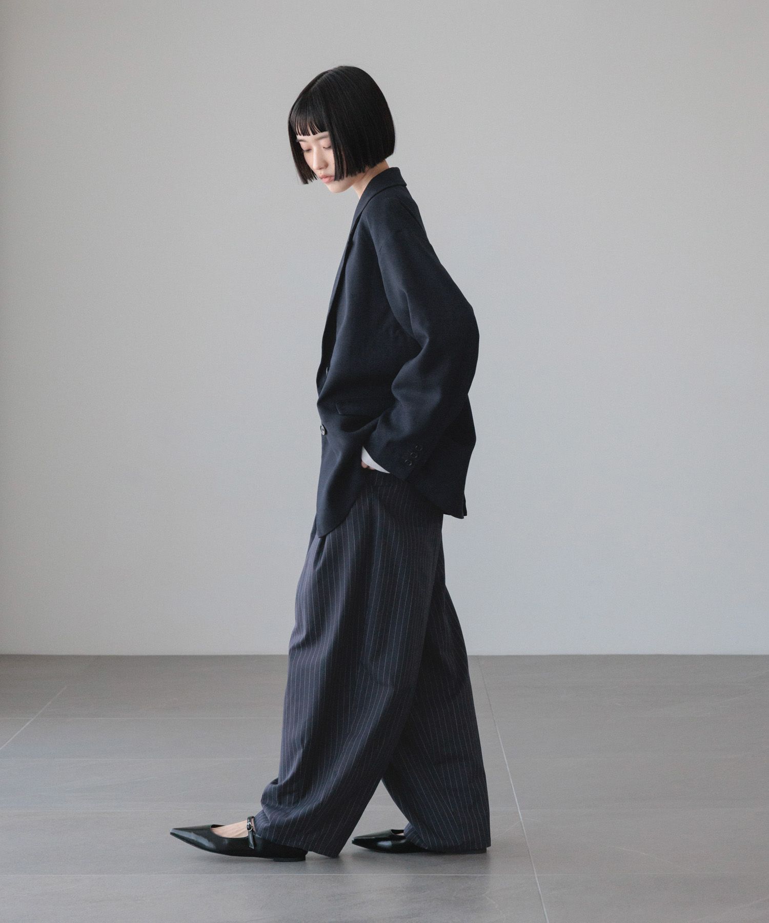 LOWRYS FARM「イージーワイドコクーンパンツ」|チノ|