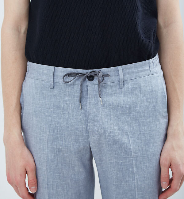 ABAHOUSE「【Recency of Mine】SOLO ストレッチリネン スラックスパンツ」|スラックス|