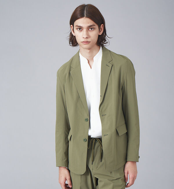 ABAHOUSE「【セットアップ対応】パールイズミ監修 コーデュラナイロン 2WAY ライディング」|テーラードジャケット|カーキ