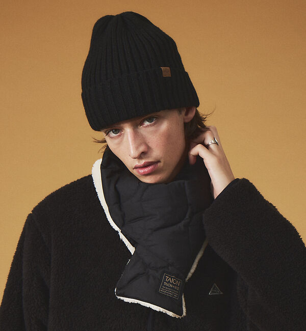 ABAHOUSE「【RUBEN/ルーベン】RIB BORE WATCH/リブ編みワッチキャップ」|その他|ブラック