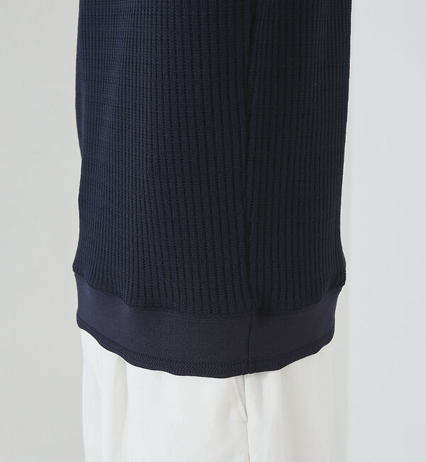 ABAHOUSE「クォーターゲージ ストライプコード プルオーバー ニット」|ニット・セーター|