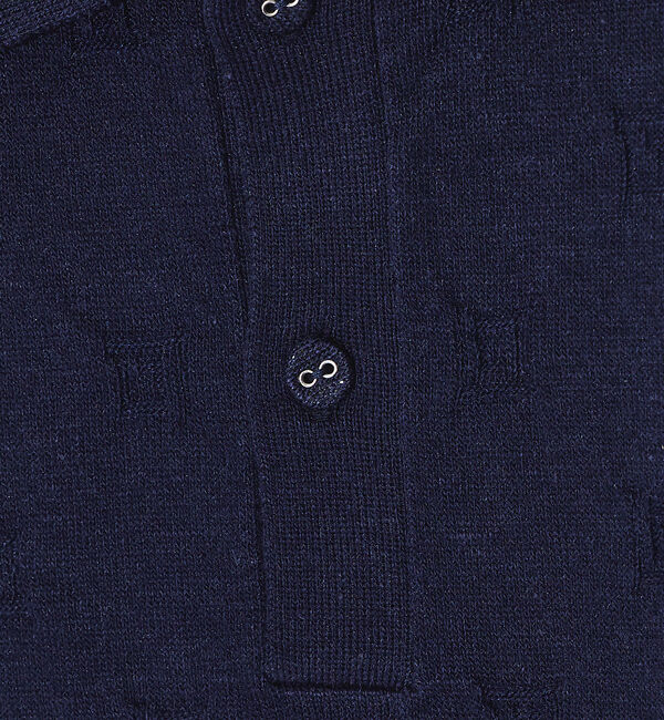 ABAHOUSE「【レーヨン&times;ラミー】ニットポロシャツ」|ポロシャツ|