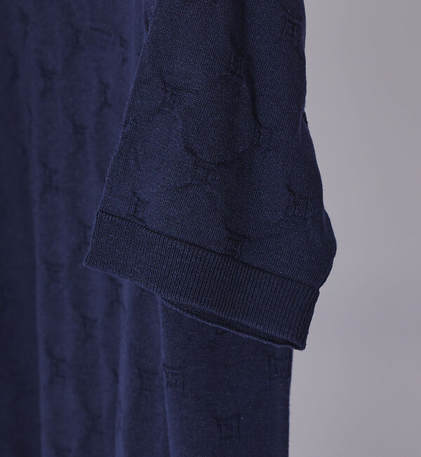 ABAHOUSE「【レーヨン&times;ラミー】ニットポロシャツ」|ポロシャツ|