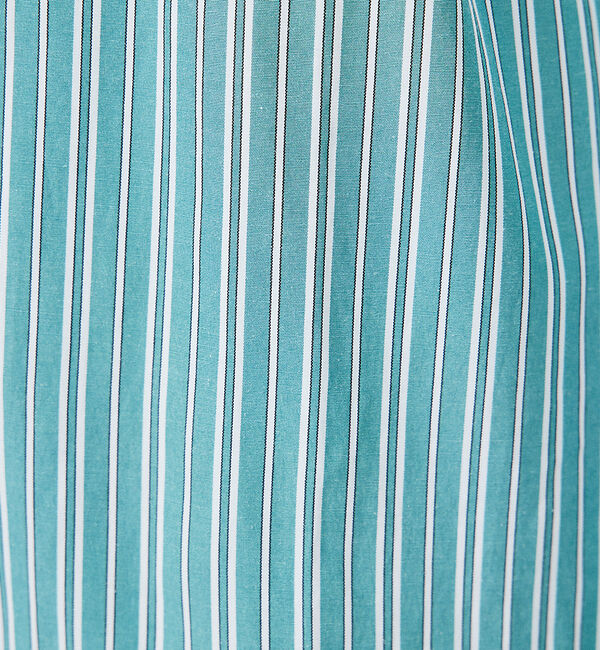 ABAHOUSE「【バイアスヨーク】ストライプ バンドカラーシャツ / オーバーサイズ」|シャツ・ブラウス|