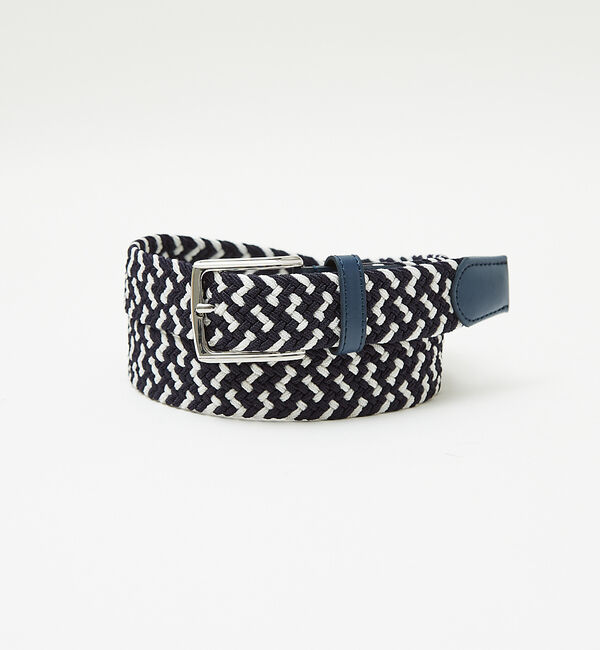 ABAHOUSE「【ストレッチ】ゴムメッシュ ベルト」|ベルト|ホワイト