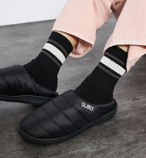 ABAHOUSE「【SUBU/スブ】SB001 PERMANENT / 冬用サンダル / ダウンサ」|スニーカー|ブラック