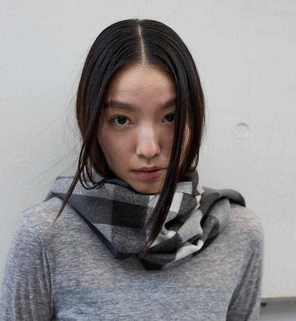 ABAHOUSE「【TWEEDMILL / ツイードミル】Lambswool Scarf  / ラ」|マフラー|グレー系その他1