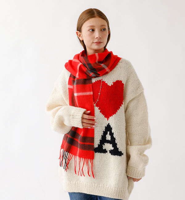 ABAHOUSE「【TWEEDMILL / ツイードミル】Lambswool Scarf  / ラ」|マフラー|