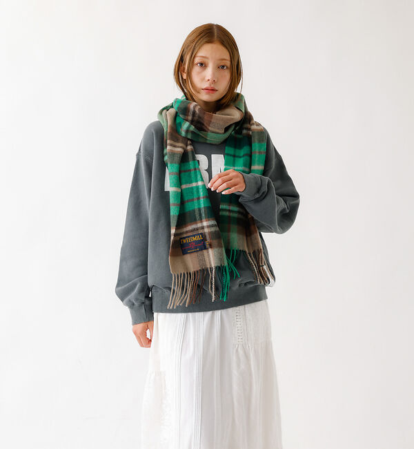 ABAHOUSE「【TWEEDMILL / ツイードミル】Lambswool Scarf  / ラ」|マフラー|