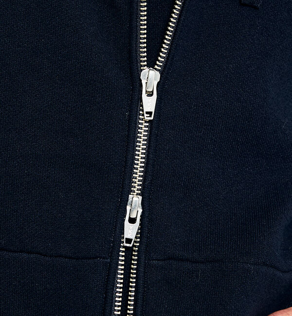 ABAHOUSE「【リバーシブルカラー】14Gコットン ニット ZIPパーカー」|パーカー|