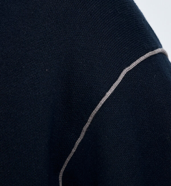 ABAHOUSE「【リバーシブルカラー】14Gコットン ニット ZIPパーカー」|パーカー|