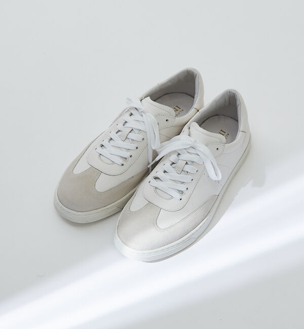 alfredoBANNISTER「【WEB別注】トレーナータイプ レザースニーカー」|スニーカー|ホワイト