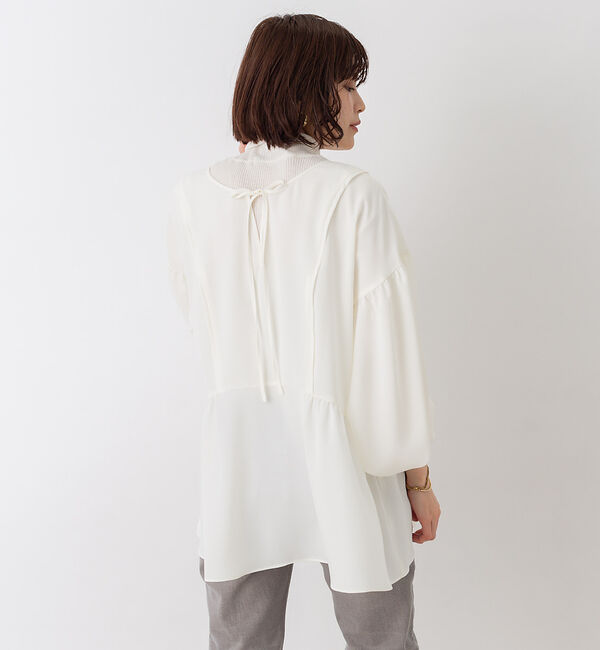 Rouge vif「【WEB限定】2WAY切り替えギャザーブラウス」|シャツ・ブラウス|