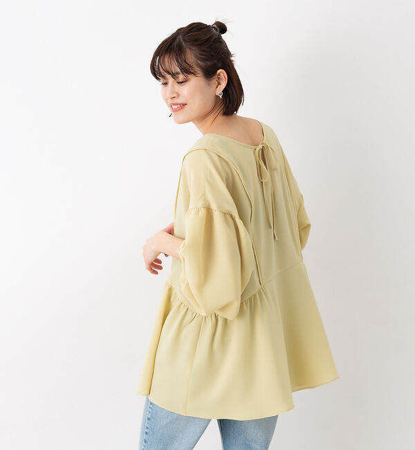 Rouge vif「【WEB限定】2WAY切り替えギャザーブラウス」|シャツ・ブラウス|