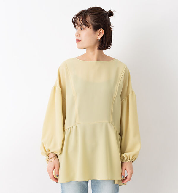 Rouge vif「【WEB限定】2WAY切り替えギャザーブラウス」|シャツ・ブラウス|