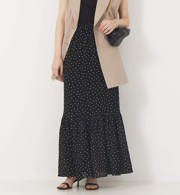 Rouge vif「サッカードットティアードスカート」|スカート|