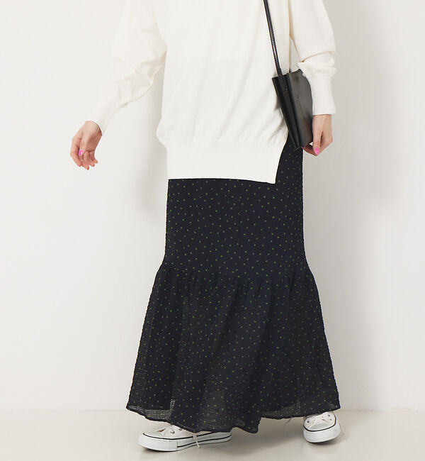 Rouge vif「サッカードットティアードスカート」|スカート|