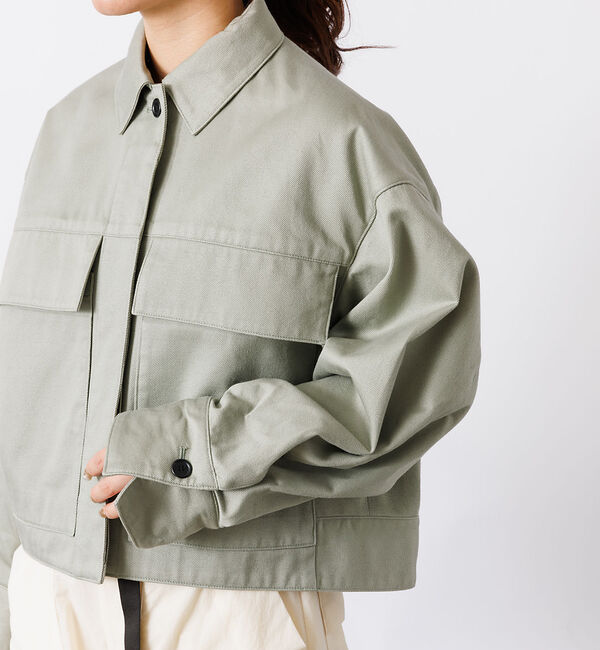 Rouge vif「ショート丈ビッグフラップコクーンブルゾン」|ブルゾン・スタジャン|