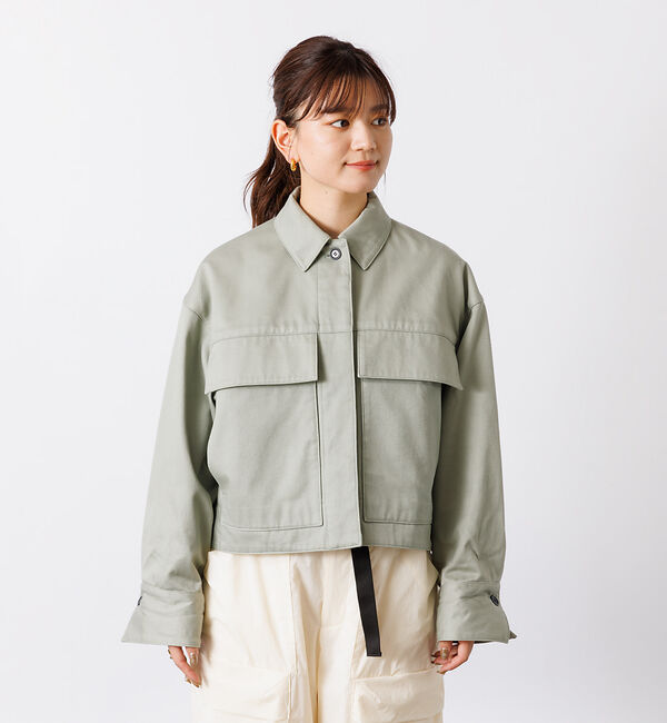 Rouge vif「ショート丈ビッグフラップコクーンブルゾン」|ブルゾン・スタジャン|