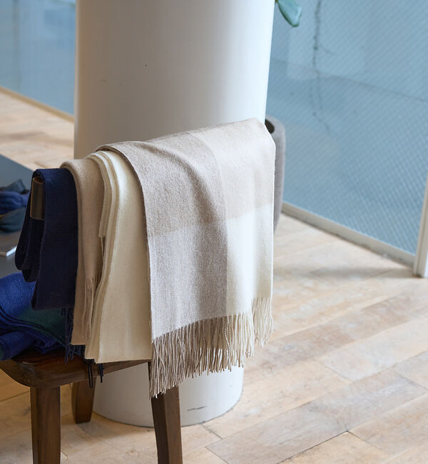 Rouge vif「カシミヤ無染色ストール」|マフラー|