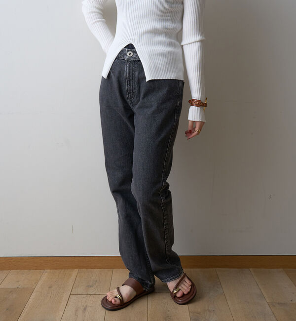 Rouge vif「【upper hights/アッパーハイツ】THE ELISA　ビットテーパード」|デニム|ブラック