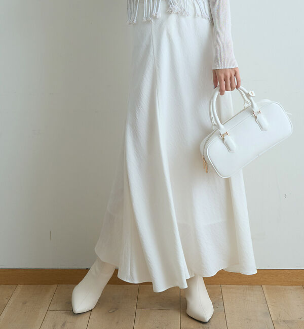 Rouge vif「【新色登場】切替マキシスカート」|スカート|ホワイト
