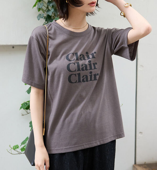 Rouge vif「シアーロゴTシャツ」|Tシャツ・カットソー|チャコールグレー