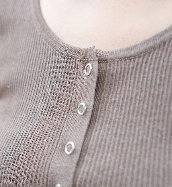 Rouge vif「ヘンリーネックニットタンクトップ」|キャミソール|