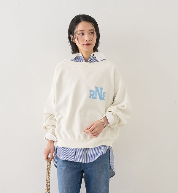 Rouge vif「コットンストライプクレリックシャツ」|シャツ・ブラウス|